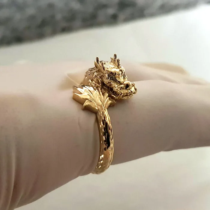 14k 18k gold dragon ring 1 carre dor Rings