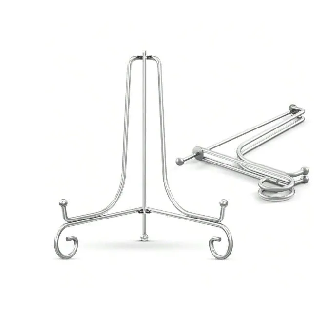 1pc Silver Metal Display Stand Resin Art Hub Rings