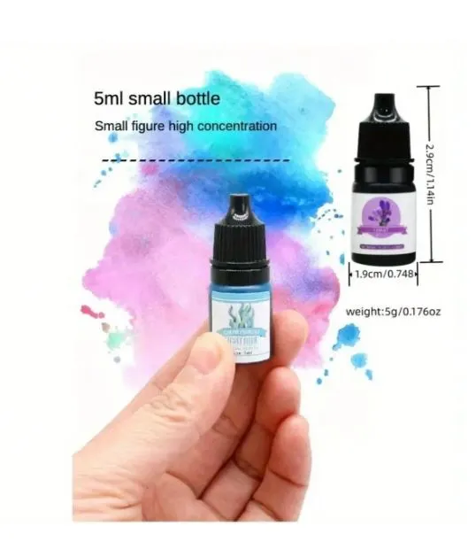 24 Colors Crystal Translucent Epoxy Resin Pigment Resinarthub Earrings