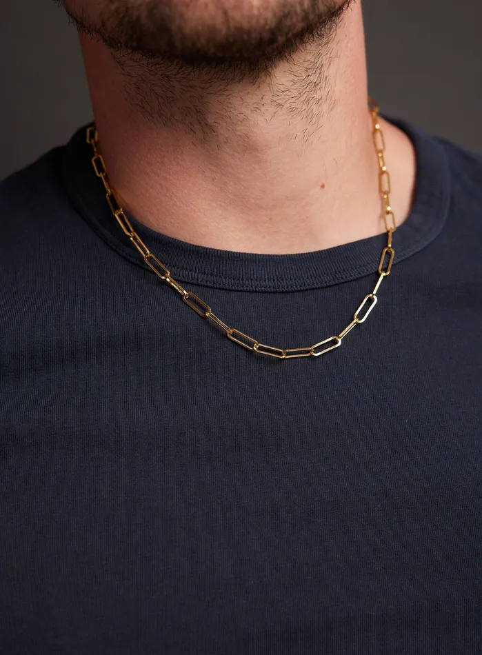 6mm Thick Gold Chain Clip Cable Link Necklace WE ARE ALL SMITH Necklaces