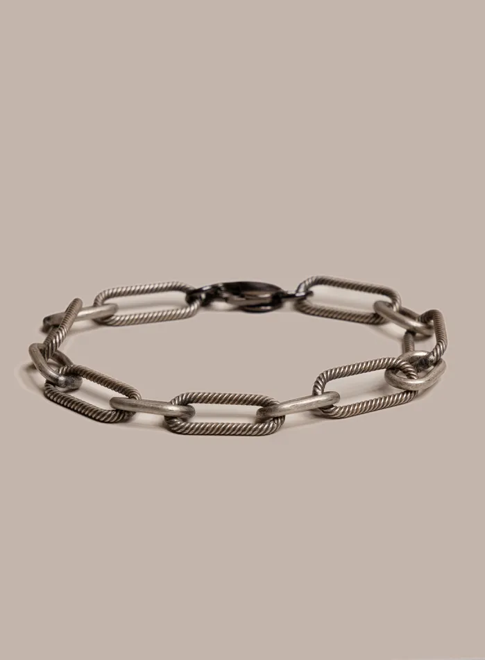 925 Oxidized Sterling Silver Chunky Textured Cable Chain Mens Bracelet WE ARE ALL SMITH Mens Jewelry Clothing Bracelets 925 Oxidized Sterling Silver Chunky Textured Cable Chain Mens Bracelet WE ARE ALL SMITH Mens Jewelry Clothing Bracelets