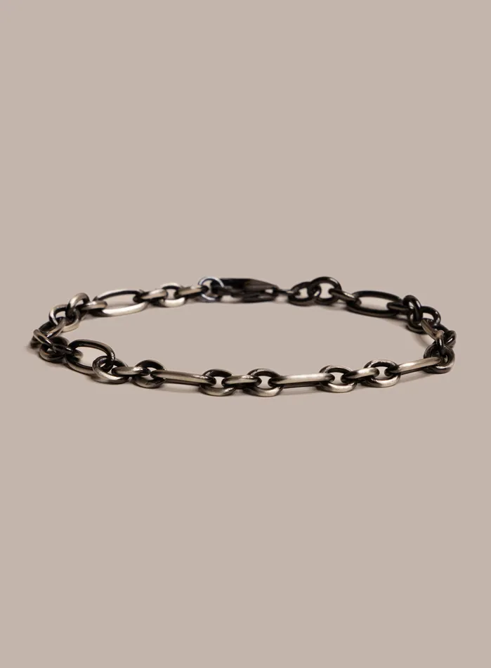 925 Sterling Silver and Black Titanium Chain Bracelet for Men WE ARE ALL SMITH Mens Jewelry Clothing Bracelets 925 Sterling Silver and Black Titanium Chain Bracelet for Men WE ARE ALL SMITH Mens Jewelry Clothing Bracelets