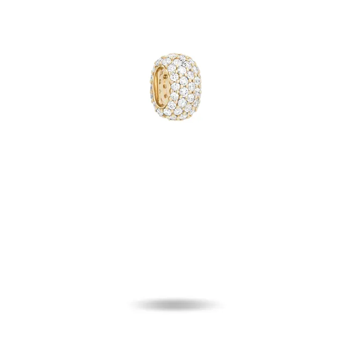 Adina Reyter Earrings Wide Pave Bead