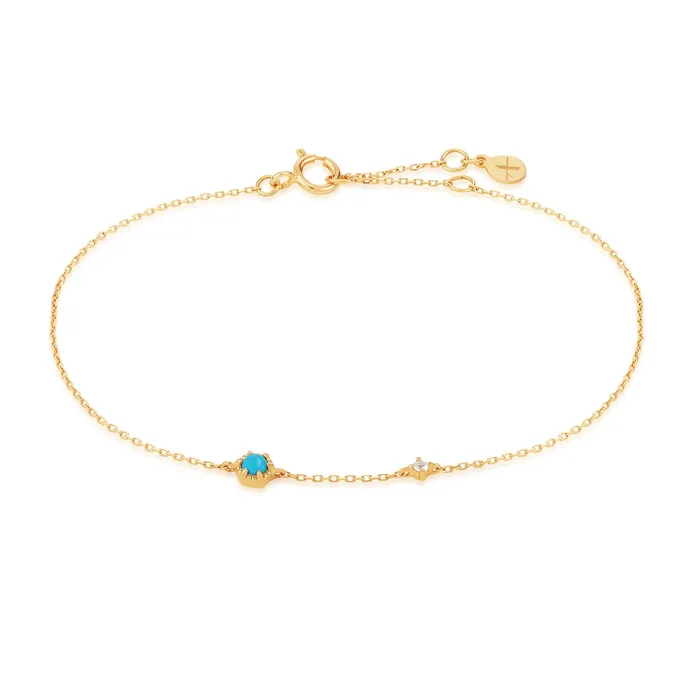 AMINA Turquoise White Sapphire Bracelet AURELIE GI Bracelets