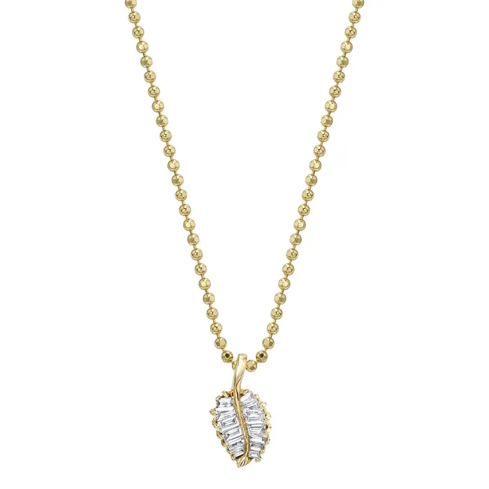Anita Ko Necklaces Small Palm Leaf Necklace