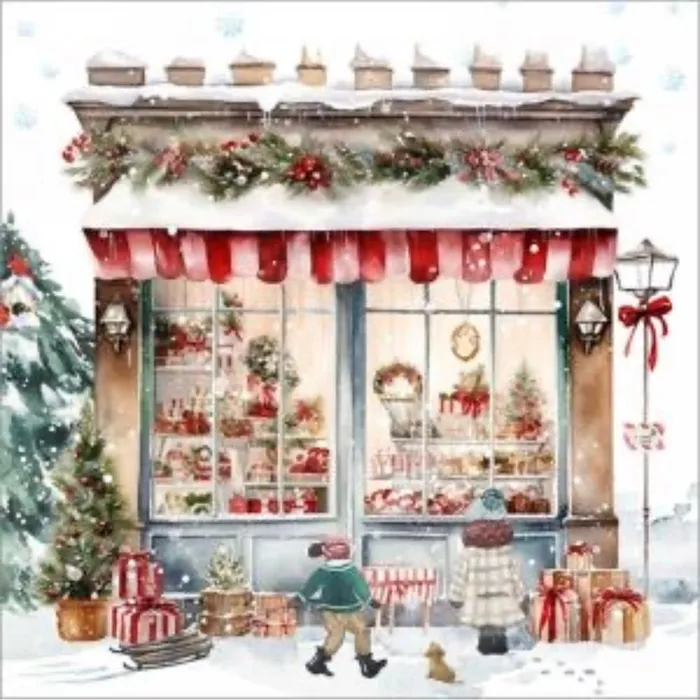 Attitudes Import Necklaces Christmas Market Luncheon Napkins