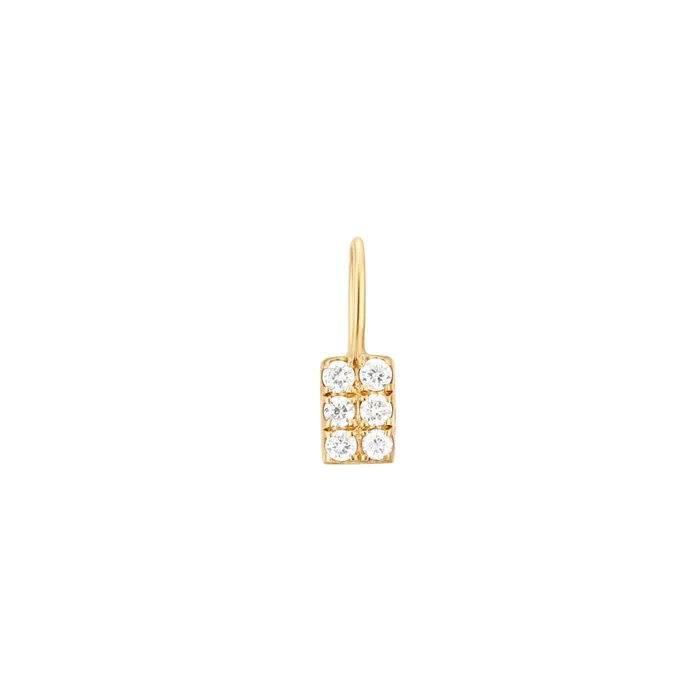 AURELIE GI Charm Necklaces GLEAM Diamond Tag Charm