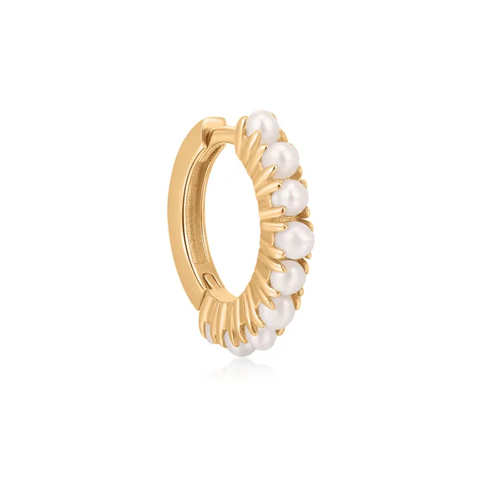 AURELIE GI Earrings BLANCHE MultiPearl Huggie