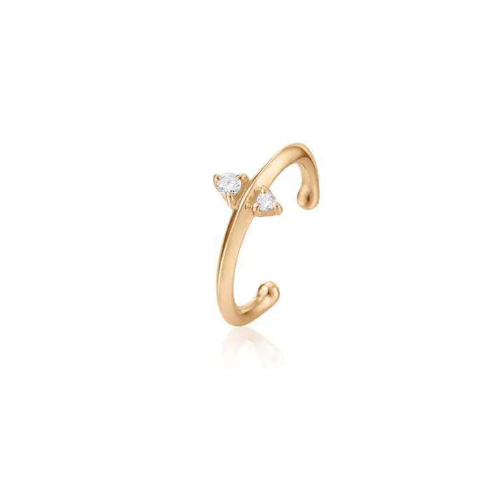 AURELIE GI Earrings DEITY Single Diamond Ear Cuff