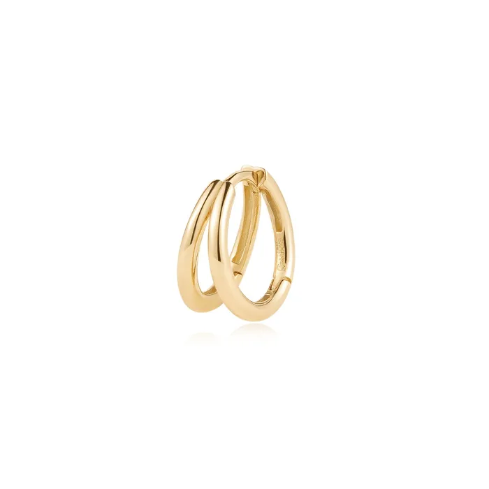 AURELIE GI Earrings PRESLEY Double Row Huggie Hoop
