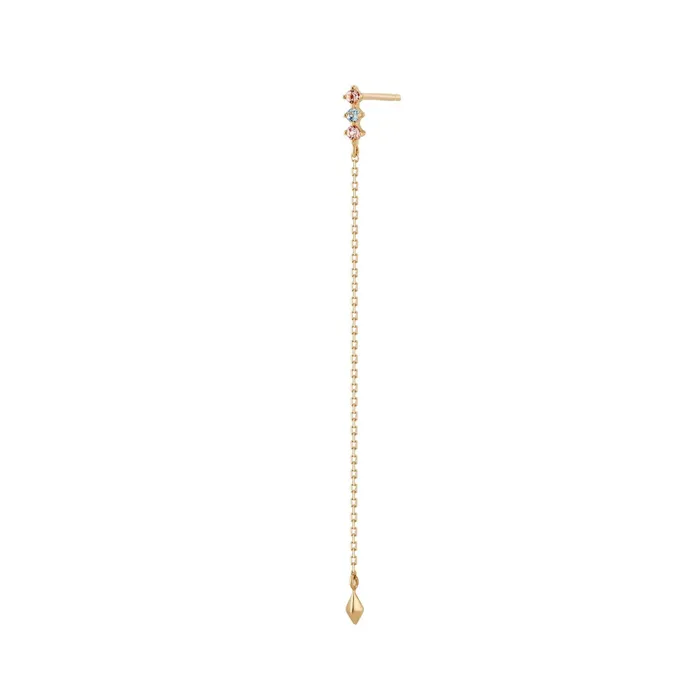 AURELIE GI GWEN Topaz and Aquamarine Single Drop Earring Earrings