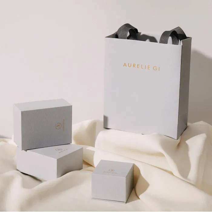 AURELIE GI GWEN Topaz and Aquamarine Single Drop Earring Earrings