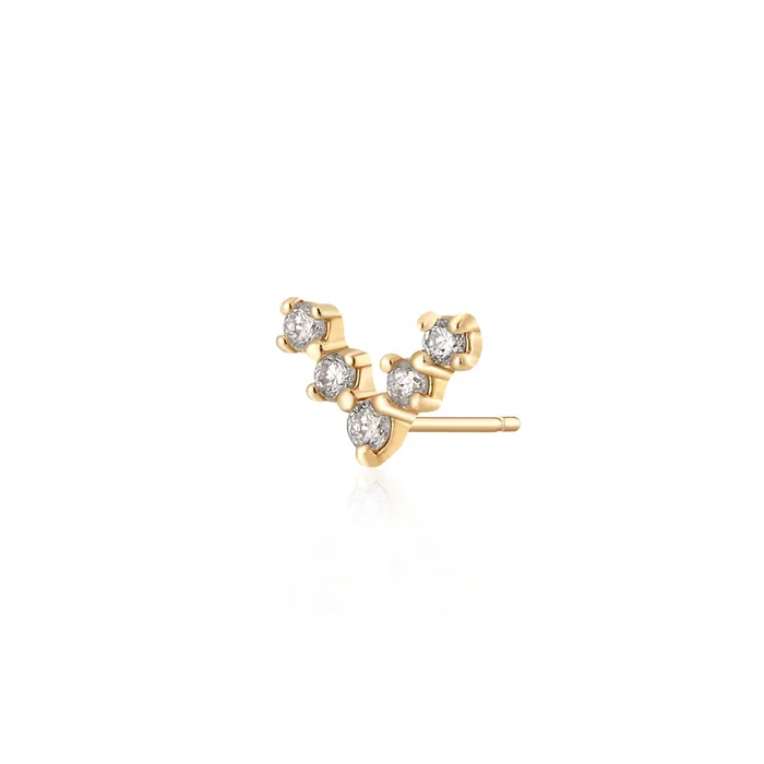 AURELIE GI HOPE LabGrown Diamond Wishbone Stud Single Earring Earrings