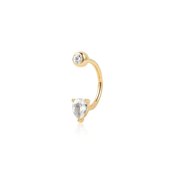 AURELIE GI Rings ALEXANDRA White Sapphire Barbell Ring