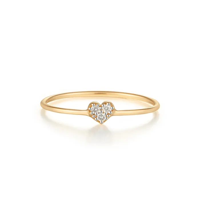 AURELIE GI Rings SOPHIE Diamond Heart Ring