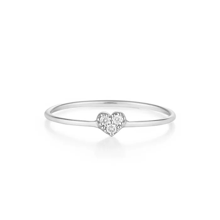 AURELIE GI Rings SOPHIE Diamond Heart Ring