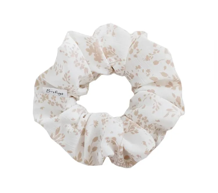 Barbays Earrings Barbays Toffee Florals Scrunchie