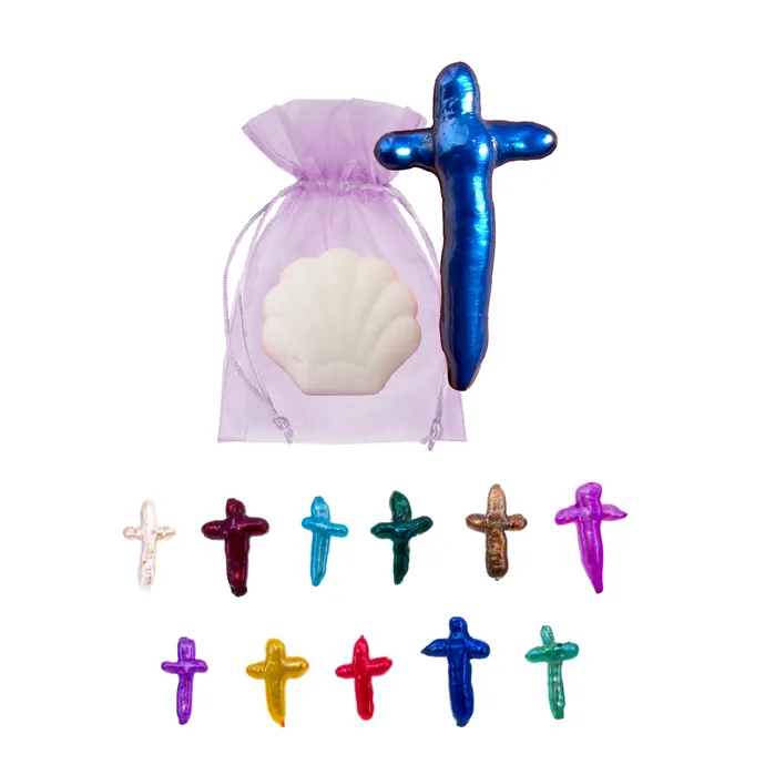 BATHCROSSLONG Necklaces Pearl Bomb Long Cross