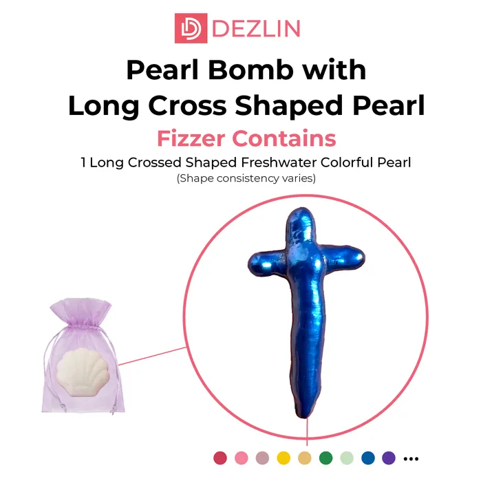 BATHCROSSLONG Necklaces Pearl Bomb Long Cross