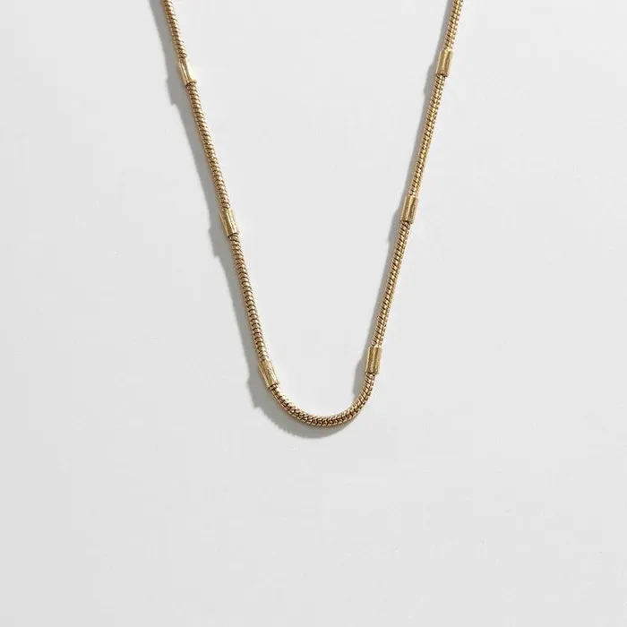 Biella Vintage Earrings Vintage Cylinder Chain