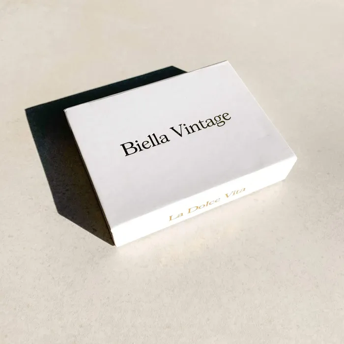 Biella Vintage PreStyled Sets Thin Gold Hoops