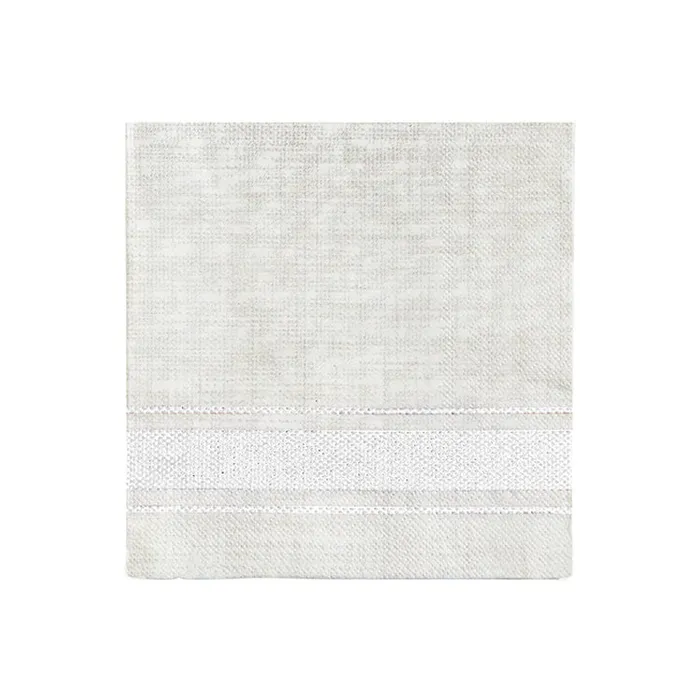Bistro White Stripe Napkins Harman Rings