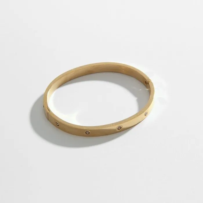 Bracelets Biella Vintage Gold Diamond Bangle