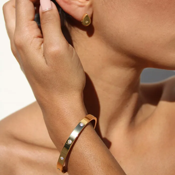 Bracelets Biella Vintage Gold Diamond Bangle
