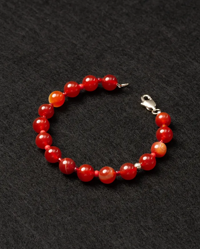 Bracelets CUN Ardor Grand Red Agate Beaded Bracelet