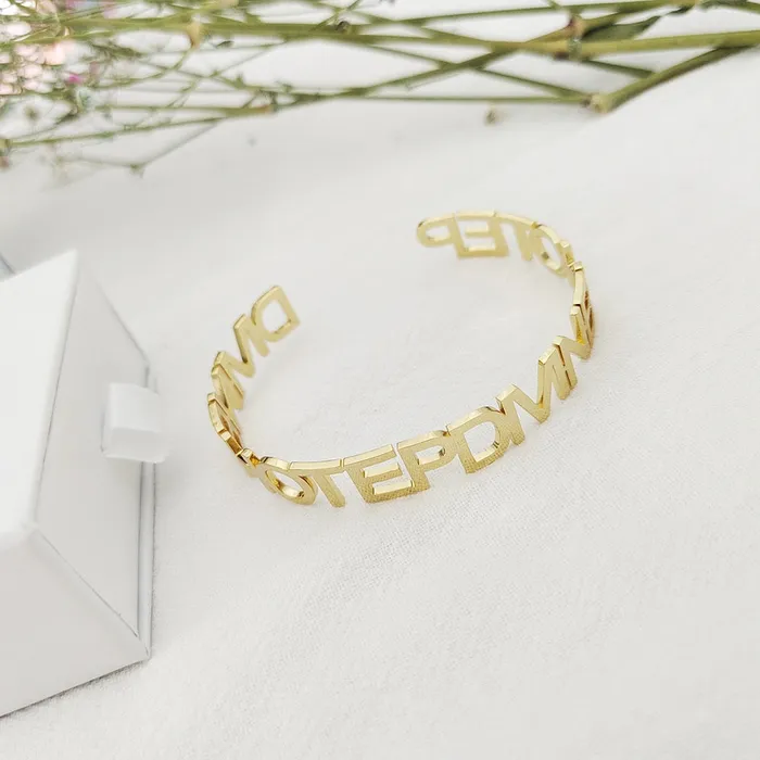 Bracelets Get Signatured Personalized Name Bangle