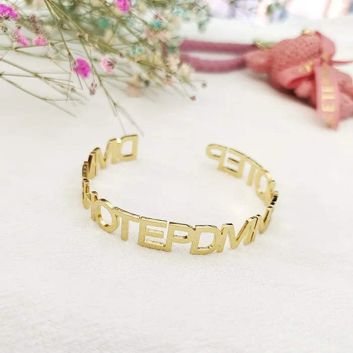 Bracelets Get Signatured Personalized Name Bangle