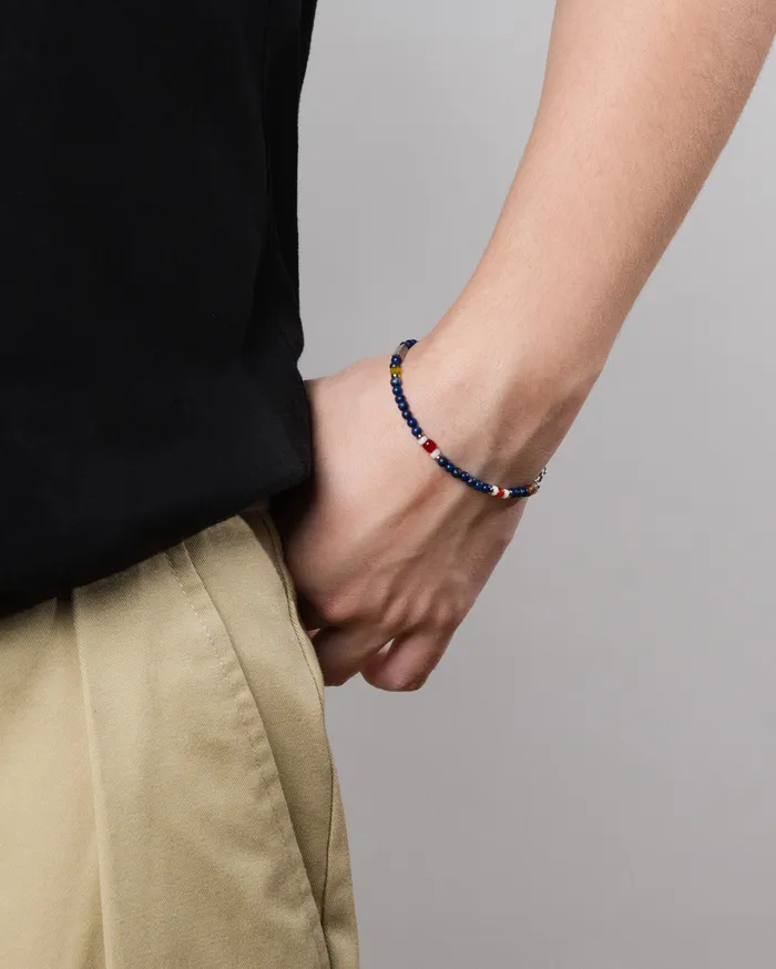 Bracelets Kano Blue Lapis Beaded Bracelet CUN