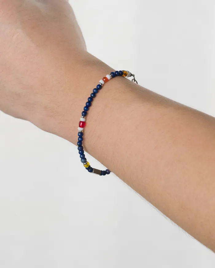 Bracelets Kano Blue Lapis Beaded Bracelet CUN