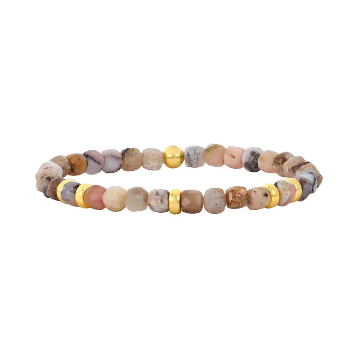 Bracelets Karen Lazar Opal and Rondelle Pattern Bracelet