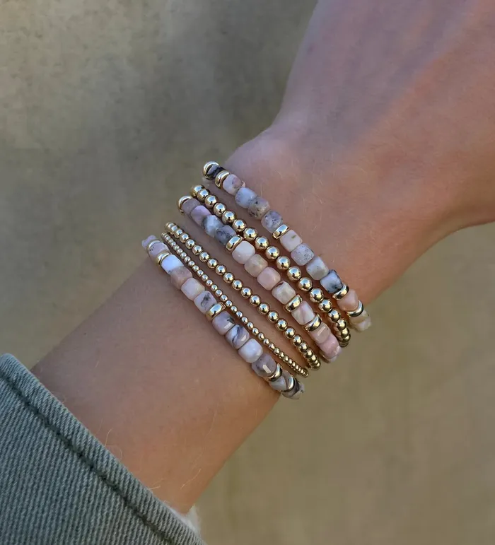 Bracelets Karen Lazar Opal and Rondelle Pattern Bracelet Bracelets Karen Lazar Opal and Rondelle Pattern Bracelet
