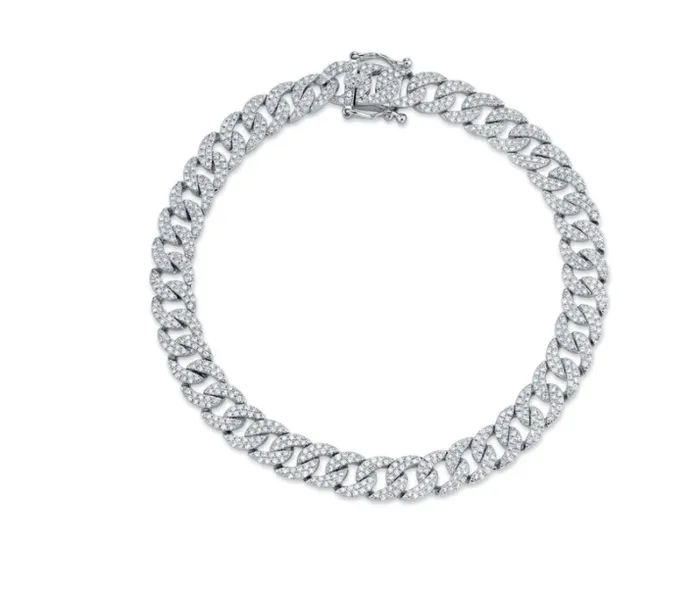 Bracelets Millo Jewelry 169 CT DIAMOND PAVE LINK BRACELET
