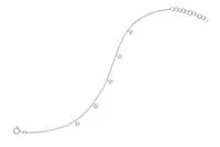 Bracelets Millo Jewelry Diamond 5 Bezel Chain Bracelet