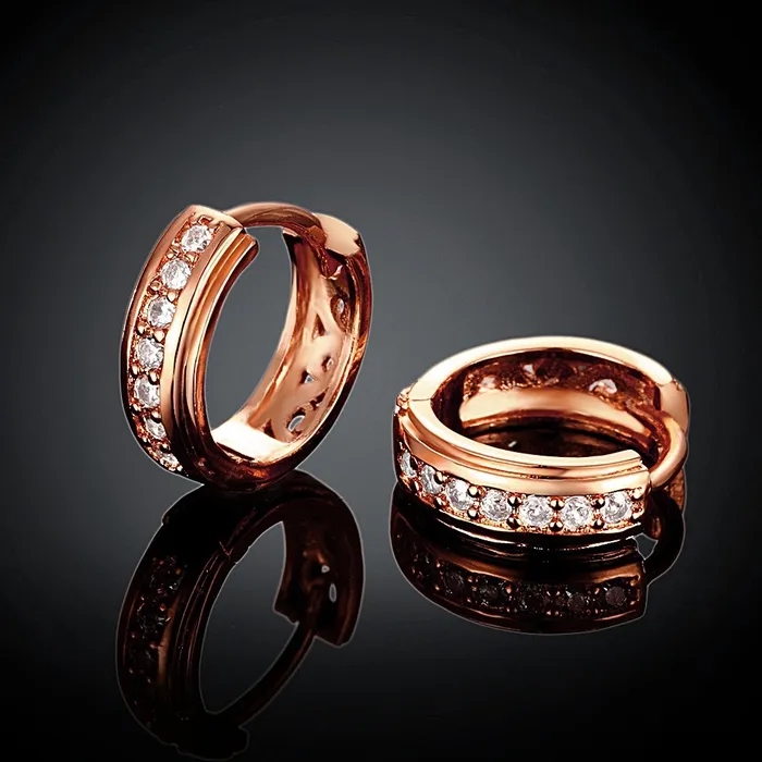 Bracelets Yellow Chimes Yellow Chimes Fashionable Rose Gold Clip on Earring Cubic Zirconia Metal Clipon Earring for Women and Girls