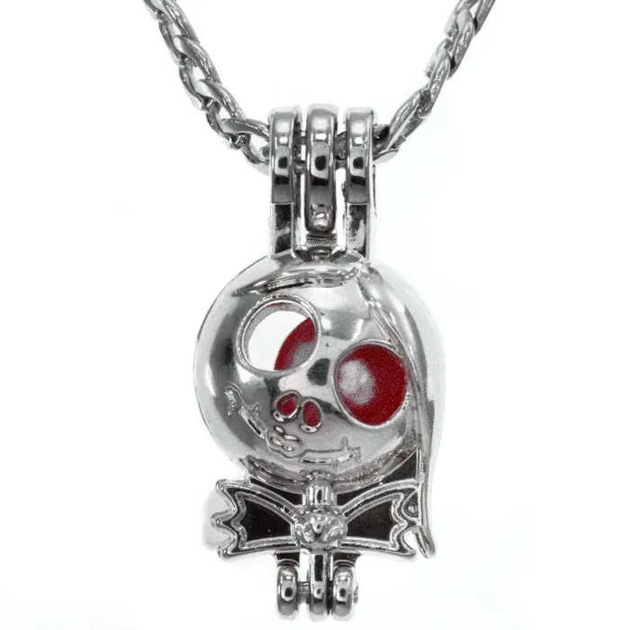 Cage Pendant Silver Plated Halloween Rag Doll Queen CPSP189 Necklaces