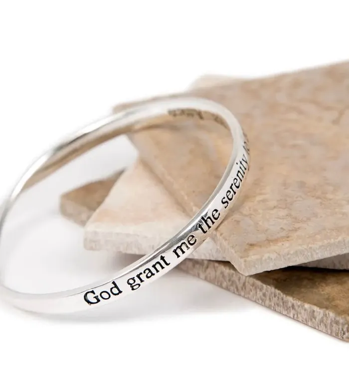 Candlewick Gift Shop Bracelets Serenity Prayer Bracelet Silver