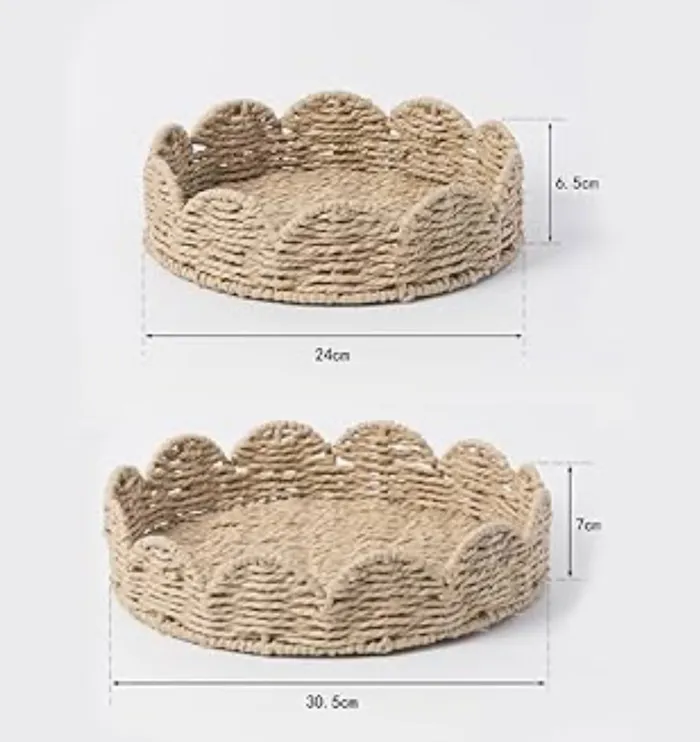Candlewick Gift Shop Earrings Rattan Tray