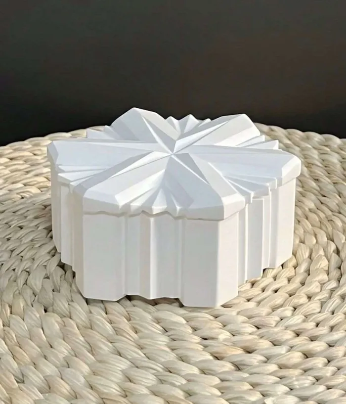 Christmas Snowflake Shaped Storage Box Mold Resinarthub Earrings