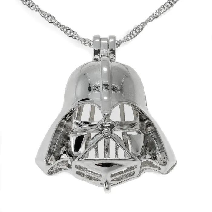 CPSP Cage Pendant Silver Plated Darth Vader Necklaces