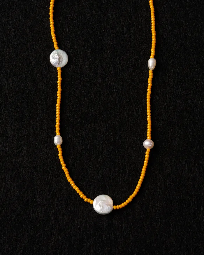 CUN Necklaces Oura Japanese Beaded Pearl Necklace