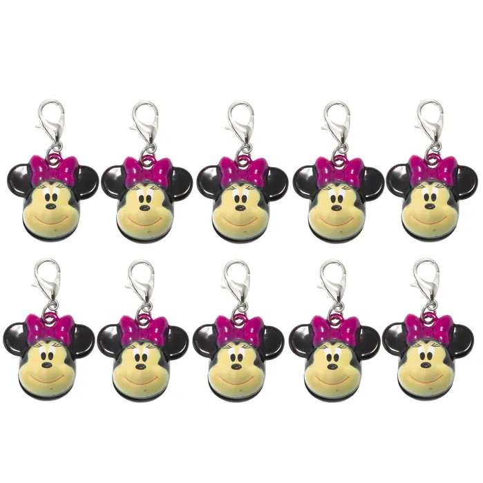 DAN Earrings Dangle Clips Minnie Mouse 10 Pack