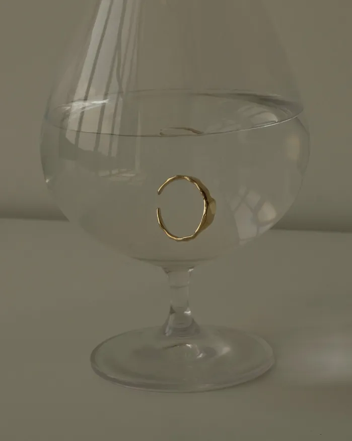 Dara Curved Signet Open Ring MYJN Rings
