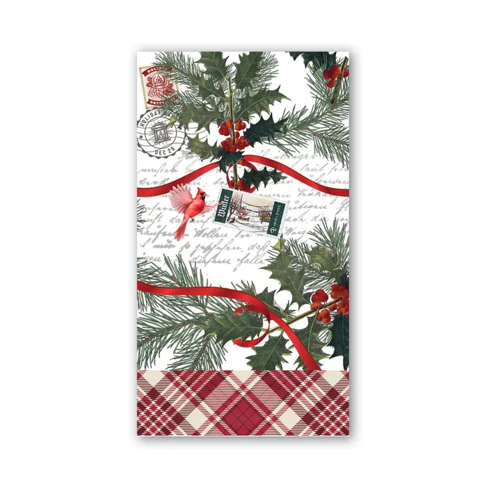 David Youngson Earrings Hostess Napkins Winter Woodland