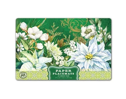David Youngson Earrings Winter Blooms Paper Placemats