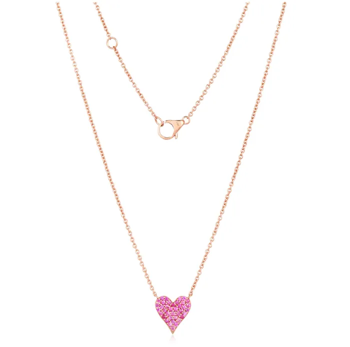 DOUBLE SIDED REVERSIBLE HEART NECKLACE Millo Jewelry Necklaces