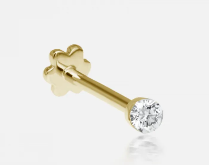 Earrings 2mm Invisible Set Diamond Threaded Stud Maria Tash